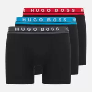 Image of BOSS Bodywear Mens 3 Pack Boxer Briefs - Black/Multi - S