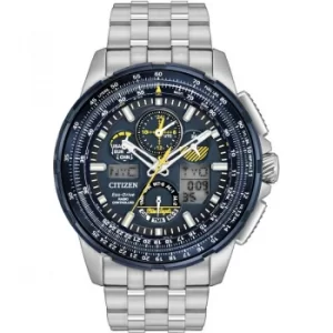 Image of Mens Citizen Skyhawk A-T Blue Angels Alarm Chronograph Radio Controlled Watch