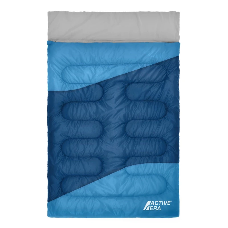 Image of Active Era 3 Season Double Sleeping Bag - 250GSM with Pillows & Convertible Design in Blue Size: King Blue Unisex King
