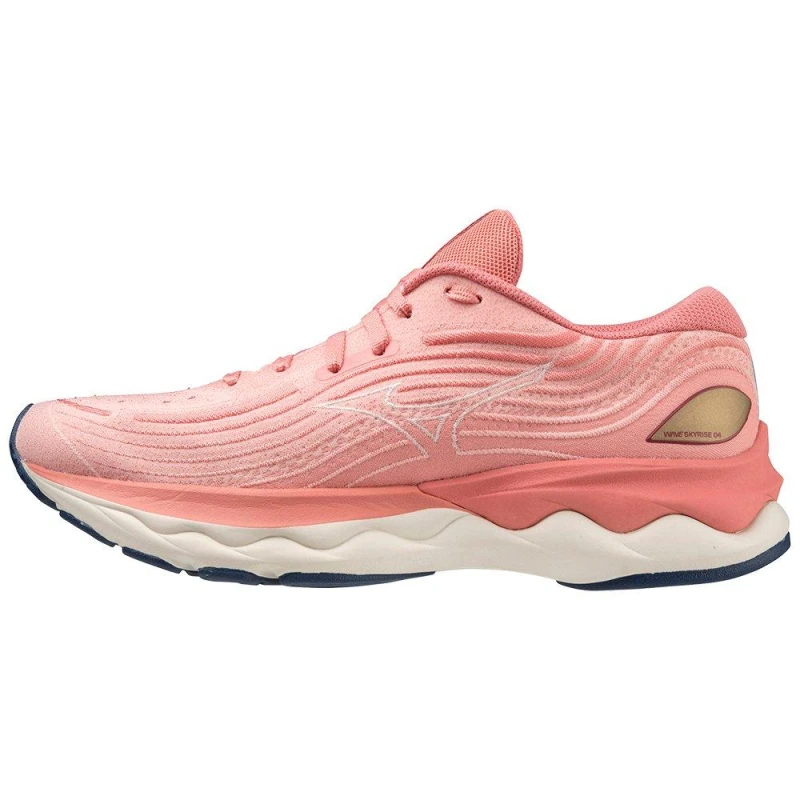 Image of Mizuno Wave Skyrise 4 Womens Running Shoes - Pink Pink 4