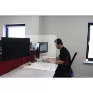 Image of Slingsby Sneeze Screen With Feet 700MM x 600MM