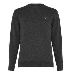 Image of Gant Crew Neck Jumper - Charcoal 095