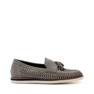 Image of Dune London Buckey Woven Loafers - Grey