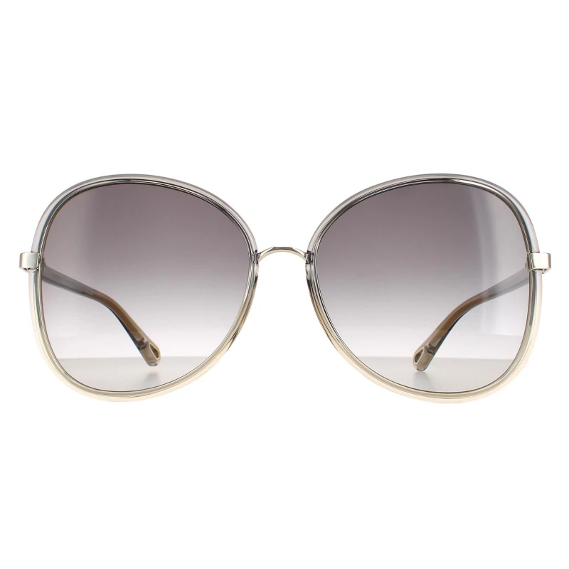 Image of Chloe Fashion Grey to Brown Crystal Fade and Gold Grey Gradient CH0030S Franky Gold female