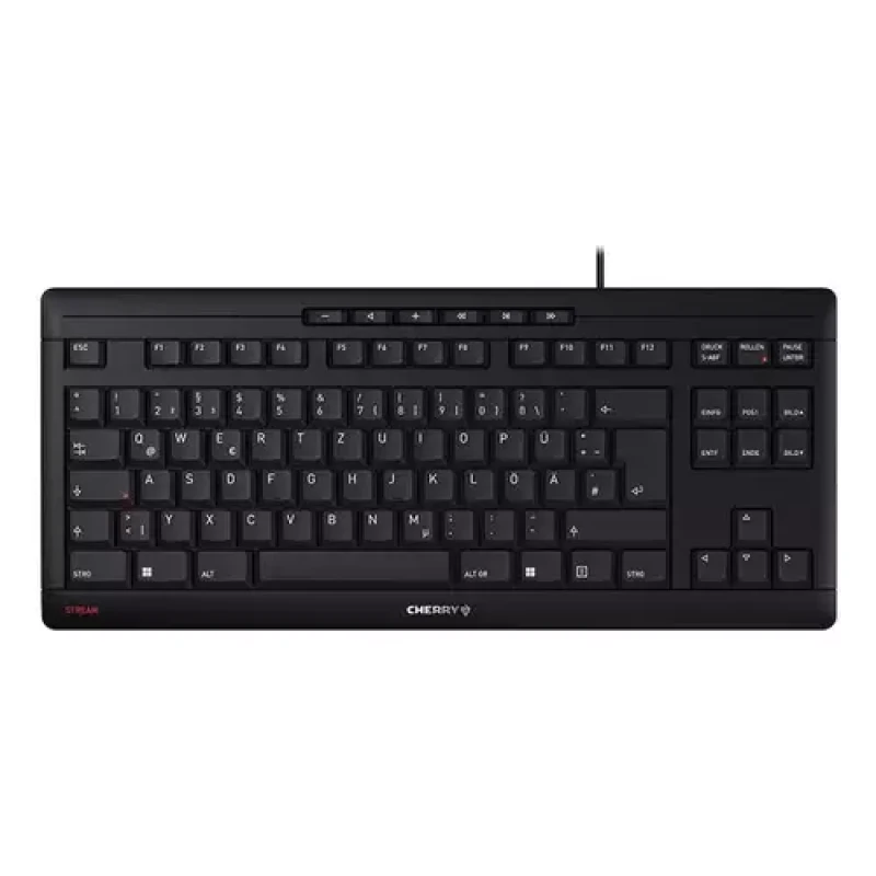 Image of Cherry CHERRY STREAM TKL keyboard Universal USB QWERTZ German Black JK-8600DE-2