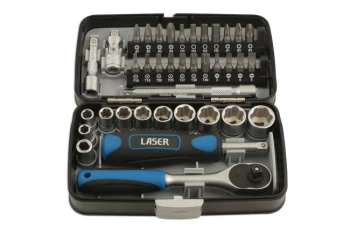 Image of Laser Tools 5960 Socket & Bit Set 1/4"D 38pc