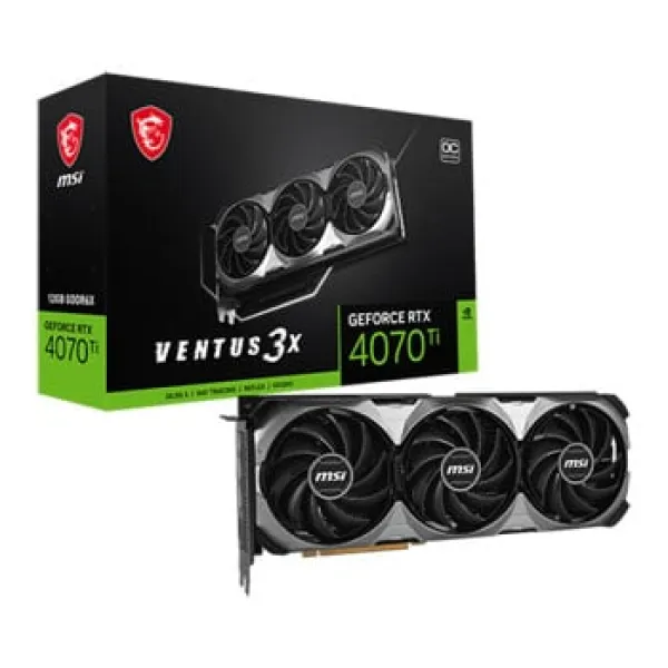Image of MSI NVIDIA GeForce RTX 4070 Ti Ventus 3X E1 OC 12GB GDDR6X Graphics Card