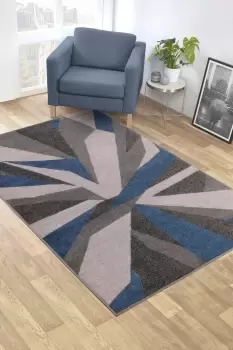 Image of Spirit Astra Rug - Size: 120x170cm - Blue - Print