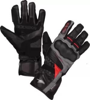 Image of Modeka Panamericana Motorcycle Gloves, black-red, Size M L, black-red, Size M L