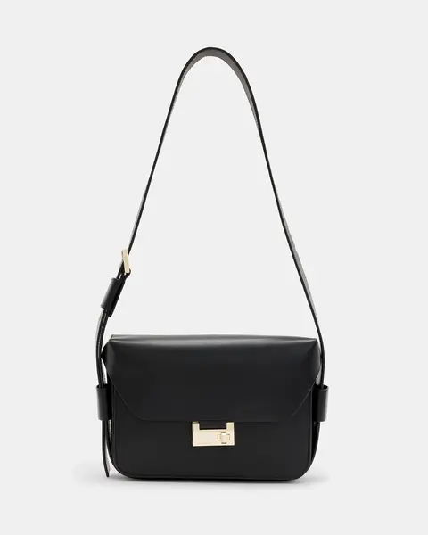 Image of AllSaints Etienne Leather Shoulder Bag