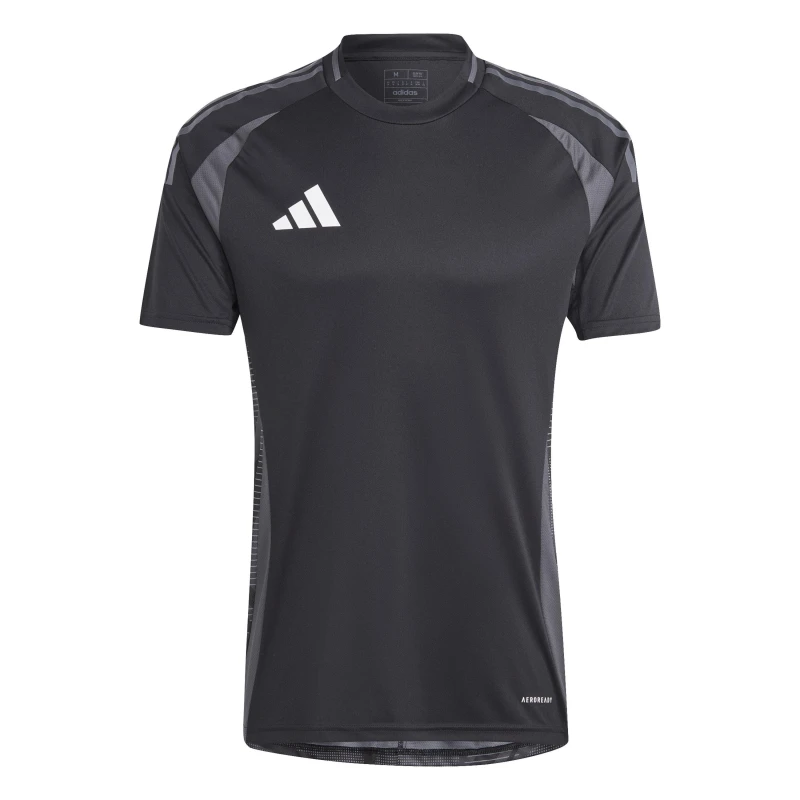 Image of adidas Mens Tiro24 Short Sleeve Performance T-Shirt Black male XS