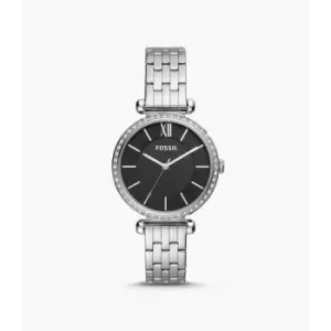 Image of Fossil Womens Tillie Three-Hand Stainless Steel Watch - Silver