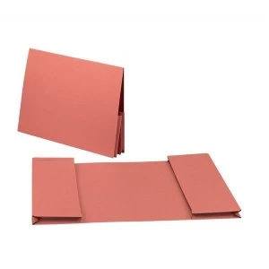 Image of Guildhall Foolscap 315gm2 Double Legal Manilla Pocket Wallet Orange Pack of 25