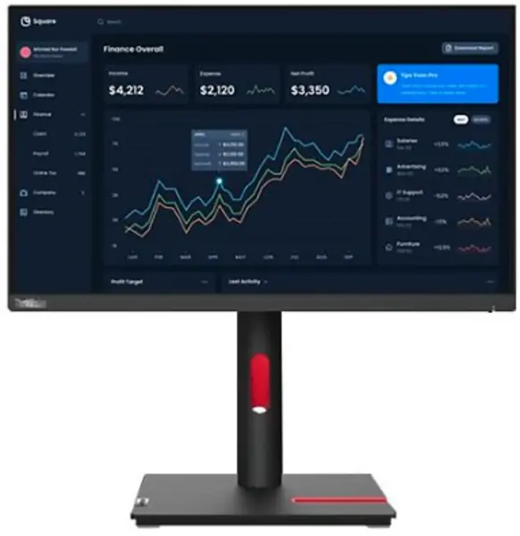 Image of Lenovo ThinkVision T23i-30 23" 63B2MAT6UK Full HD IPS LED Monitor