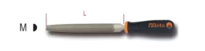 Image of Beta Tools 1719BMA6/M Second-Cut Half-Round File with Handle 150mm 017190027
