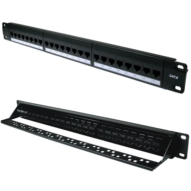 Image of FDL 24 PORT CAT.6 PATCH PANEL 1U - THROUGH COUPLER