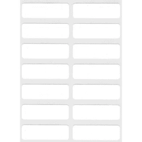 Image of Club SD04905 Self-Adhesive Labels 12mm x 38mm - White (10 Pack)