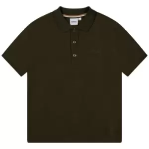 Image of Boss Tonal Polo Shirt Juniors - Green
