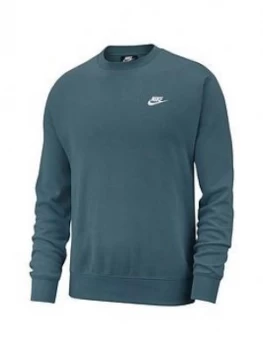 Image of Nike Sportswear Club Crew Sweat - Green