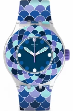 Image of Ladies Swatch Pedrinha Azul Watch SUUK110