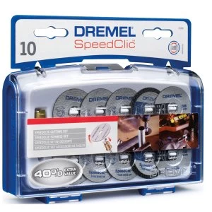 Image of Dremel EZ SpeedClic Mandrel and Cutting Accessories - Pack of 10