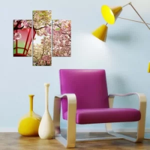 Image of 3MDF-038 Multicolor Decorative MDF Painting (3 Pieces)