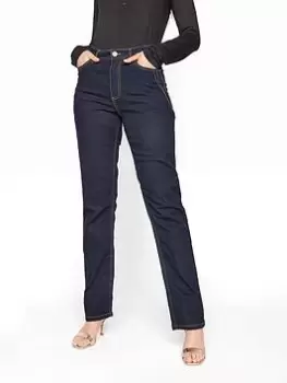 Image of Long Tall Sally Ruby Straight Leg Jean, Blue, Size 18, Length 36, Women