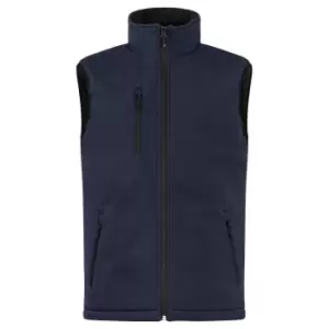 Image of Clique Mens Softshell Padded Gilet (S) (Dark Navy)