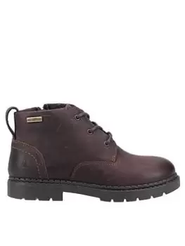 Image of Hush Puppies Mini Presley Lace Up Ankle Boot, Brown, Size 13 Younger