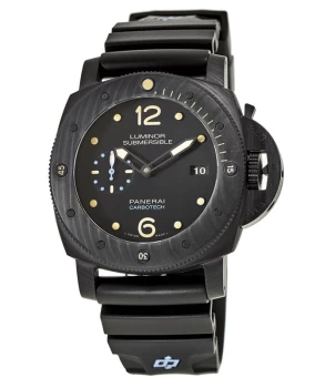 Image of Panerai Luminor Submersible 1950 3 Days Automatic 47mm Black Carbon Mens Watch PAM00616 PAM00616