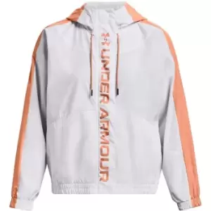 Image of Under Armour Rush Woven FZ Jacket - White