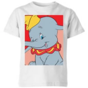 Image of Dumbo Portrait Kids T-Shirt - White - 9-10 Years