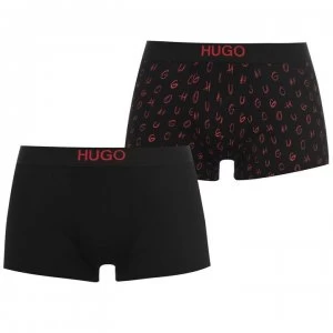 Image of Hugo Boss 2 Pack Trunks Black Size L Men