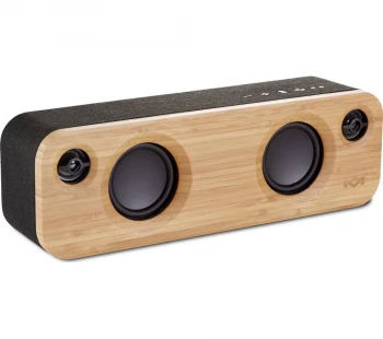 Image of HOUSE OF MARLEY Get Together Mini Bluetooth Wireless Portable Speaker - Wood & Black