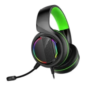 Image of GameMax Razor RGB Gaming Headset USB/3.5mm Jack 5.1 Surround 40mm Drivers RGB Earcups