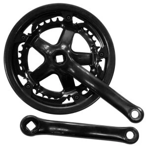 Image of ETC Chainset Steel 40/48 Teeth 170mm Black With Guard