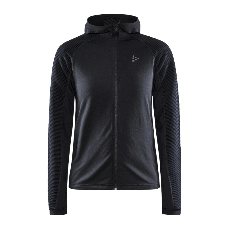 Image of Womens hooded waterproof jacket Craft ADV Hit Noir Female S