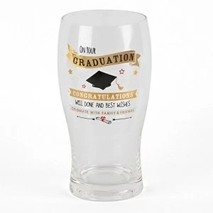 Image of Signography Gold Beer Glass - Graduation