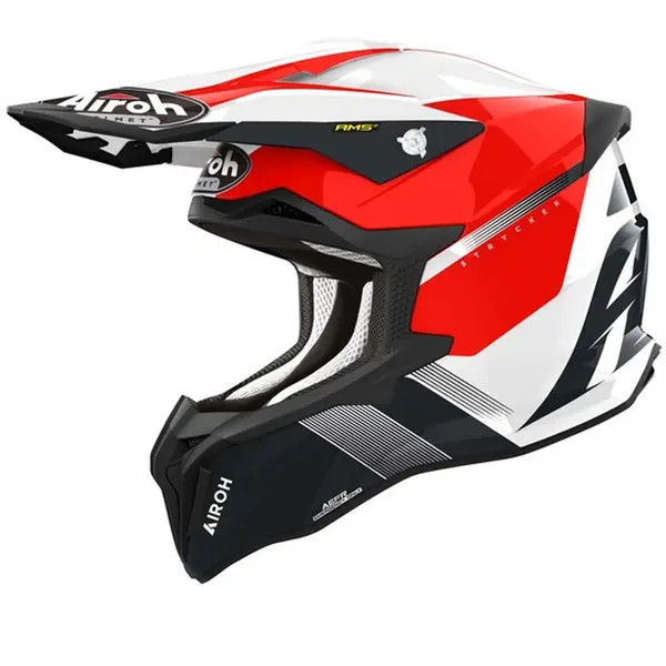Image of Airoh Strycker Blazer Red Offroad Helmet Size M