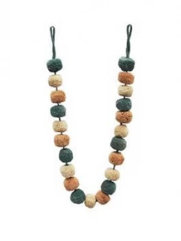 Image of Pair Of Small Multi Pom Pom Tiebacks