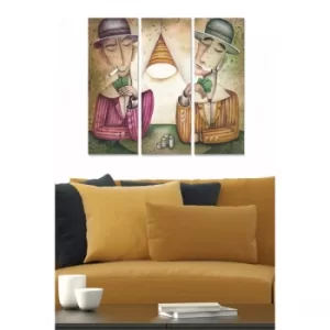 Image of MDF35589544 Multicolor Decorative MDF Painting (3 Pieces)