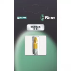 Image of Wera 05073516001 855/1 TiN Premium Pozidriv PZ1 Screwdriver Bit