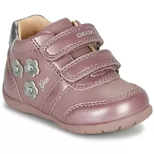 Image of Geox ELTHAN Girls Childrens Shoes Trainers in Pink - Sizes 2 toddler,3 toddler,4 toddler,4.5 toddler,5.5 toddler,6 toddler,7 toddler,7.5 toddler,8.5 t