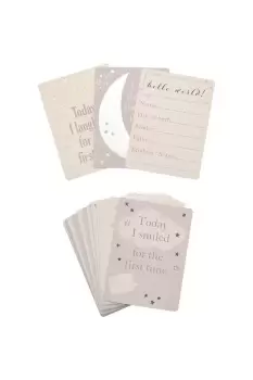 Image of Little Star Baby Milestone Cards with foil