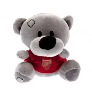 Image of Arsenal FC Timmy Bear Plush Toy (One Size) (Grey/Red)