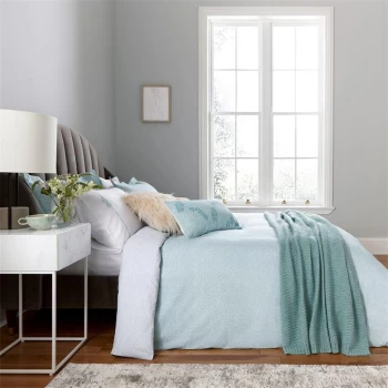 Image of Katie Piper Restore Leaf Duvet Cover Set - Green/Aqua