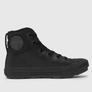 Image of Converse Black & Grey All Star Berkshire Climate Boys Junior Trainers