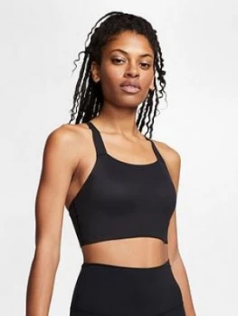 Image of Nike Medium Support Swoosh Sports Bra - Black
