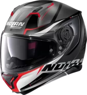 Image of Nolan N87 Miles N-Com Helmet, grey-silver, Size XL, grey-silver, Size XL