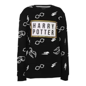 Image of Harry Potter Boys Icons Sweatshirt (5-6 Years) (Black)